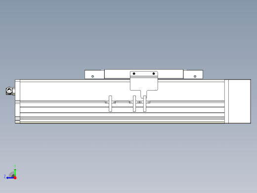 MCH22无尘螺杆滑台[MCH22-L#-100-BL-P75-C3]右视缩略图