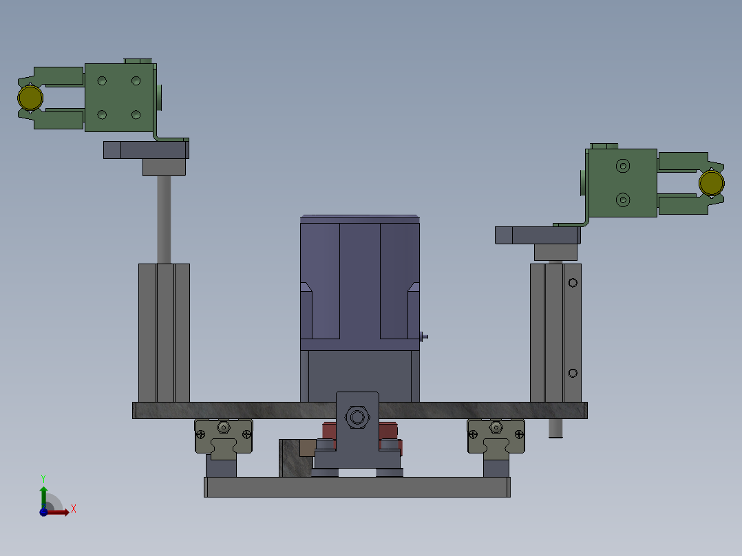 移动送棒料模组前视图