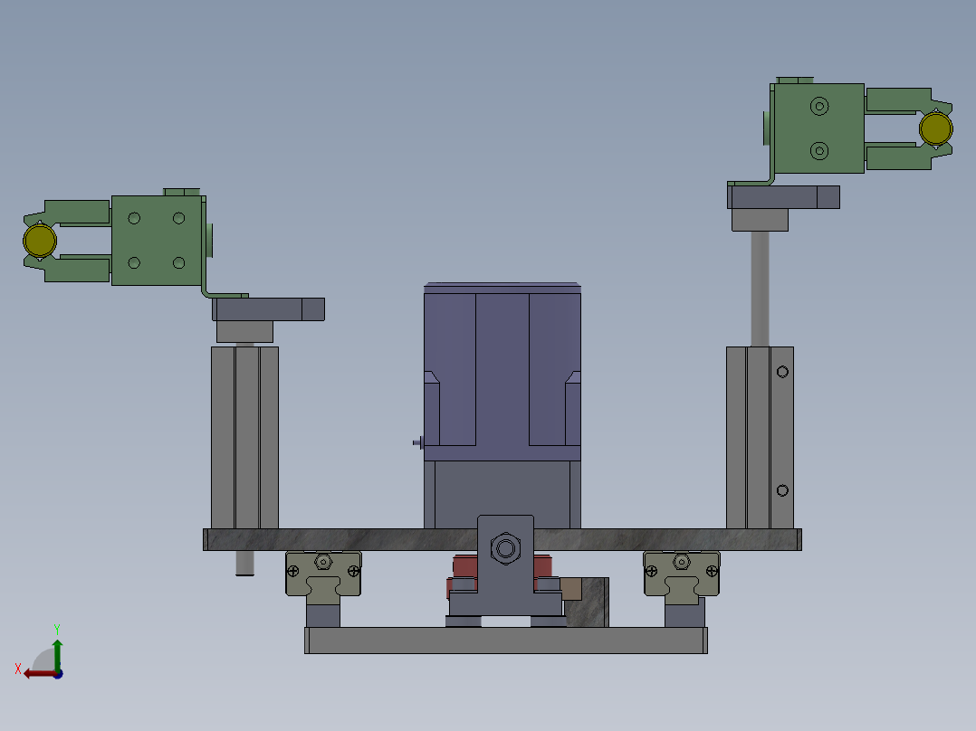 移动送棒料模组后视图