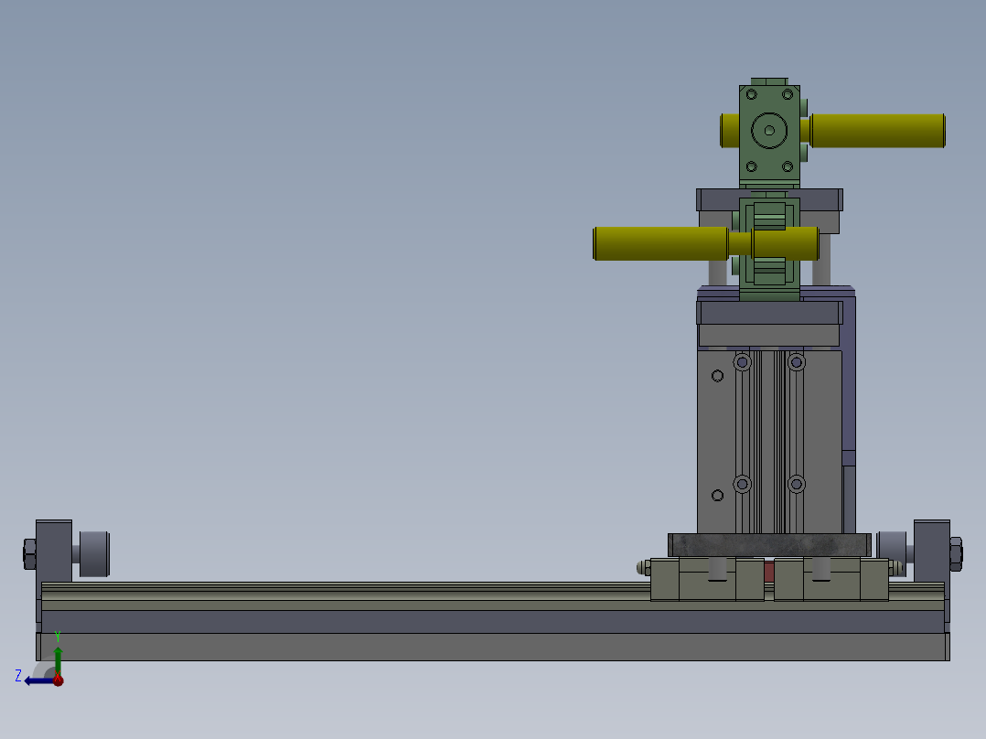 移动送棒料模组右视图