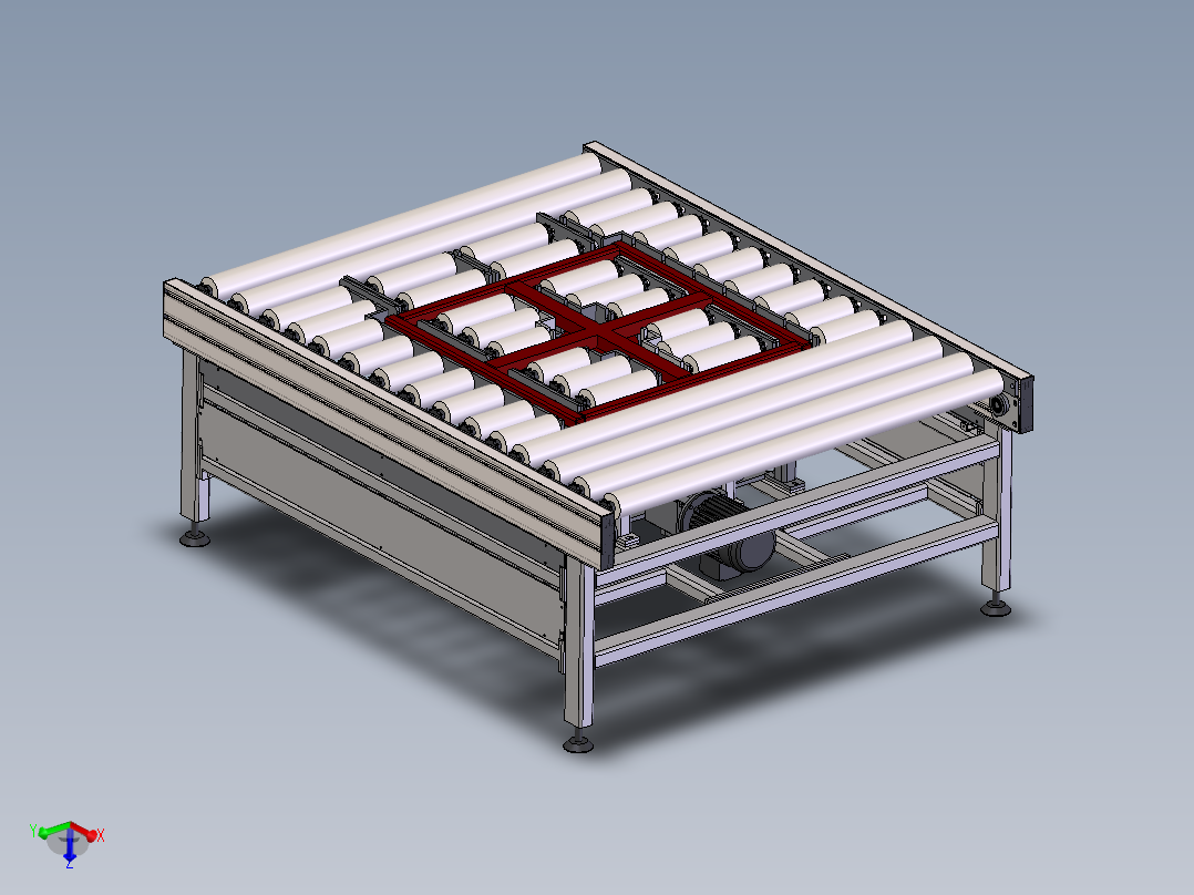 顶升旋转输送线90度旋转滚筒输送线