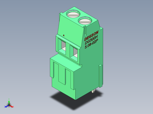 DEGSON DG500 系列 5.05.087.62mm 接线端子-DG500H-5.08-02P-14-00AH