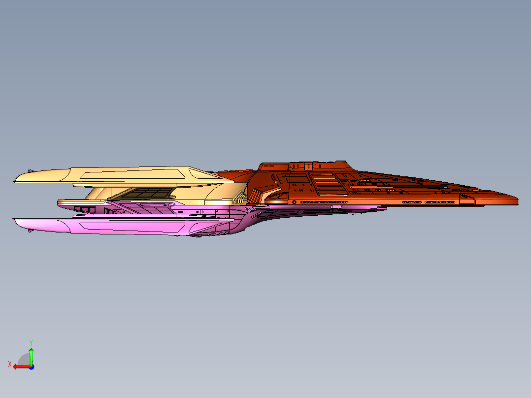 星际巡洋舰护盾后视图
