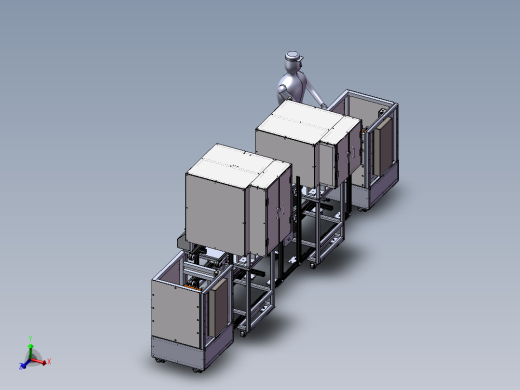 自动化生产线3D模型