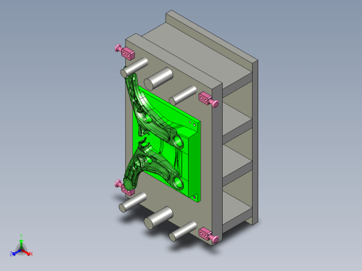 [冲压模具]特斯拉悬挂摆臂的冲压模具op50