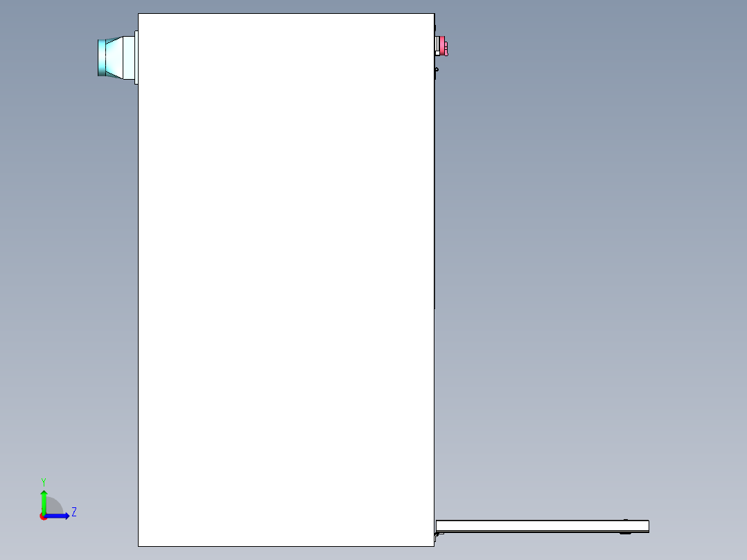 空气预过滤器拆解除芯装置左视图