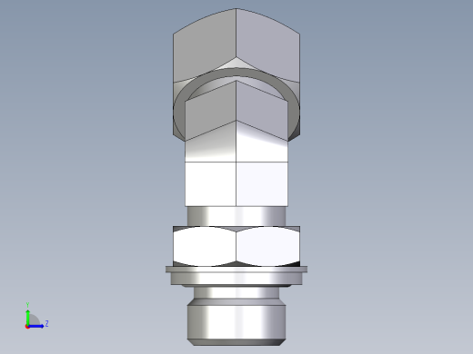 卡套式工业通用硬管接头EO_Adjustable_locknut_45_deg_elbow_VEE15ZLRCF左视缩略图