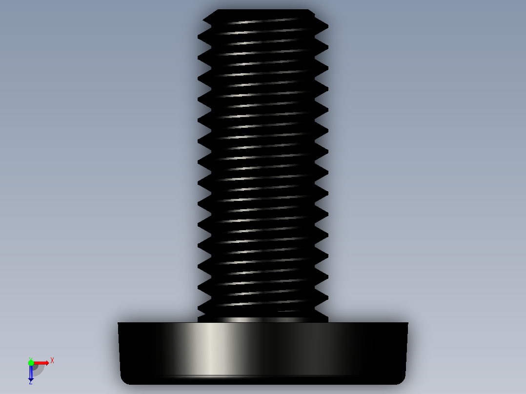 M5、M4、M3和M2的十字螺钉俯视图
