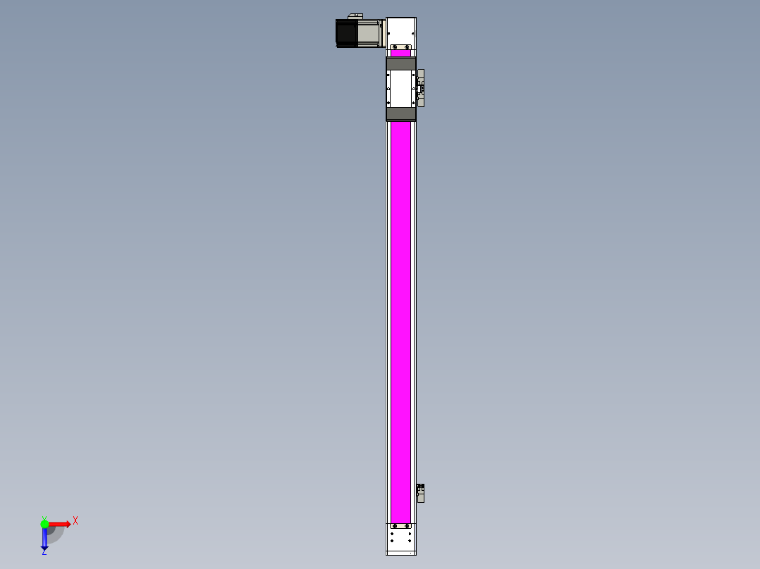 同步带滑台-欧规BC6-L120-S850-L-P40-D3俯视图