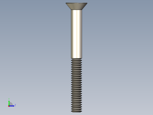 紧固件-STEP 0.2500 Allen Flathead左视缩略图