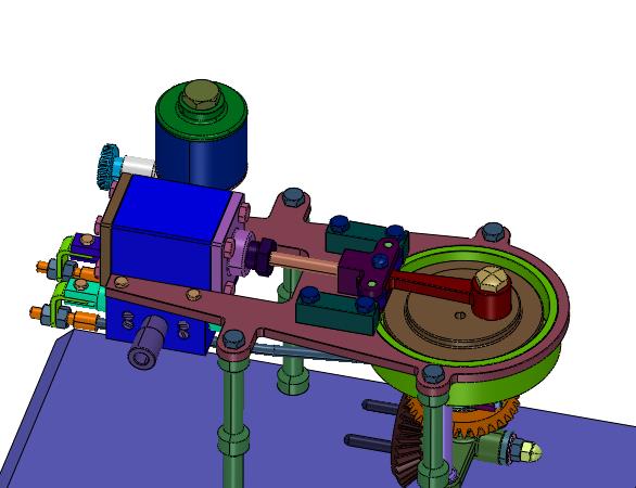 单缸卧式蒸汽机模型