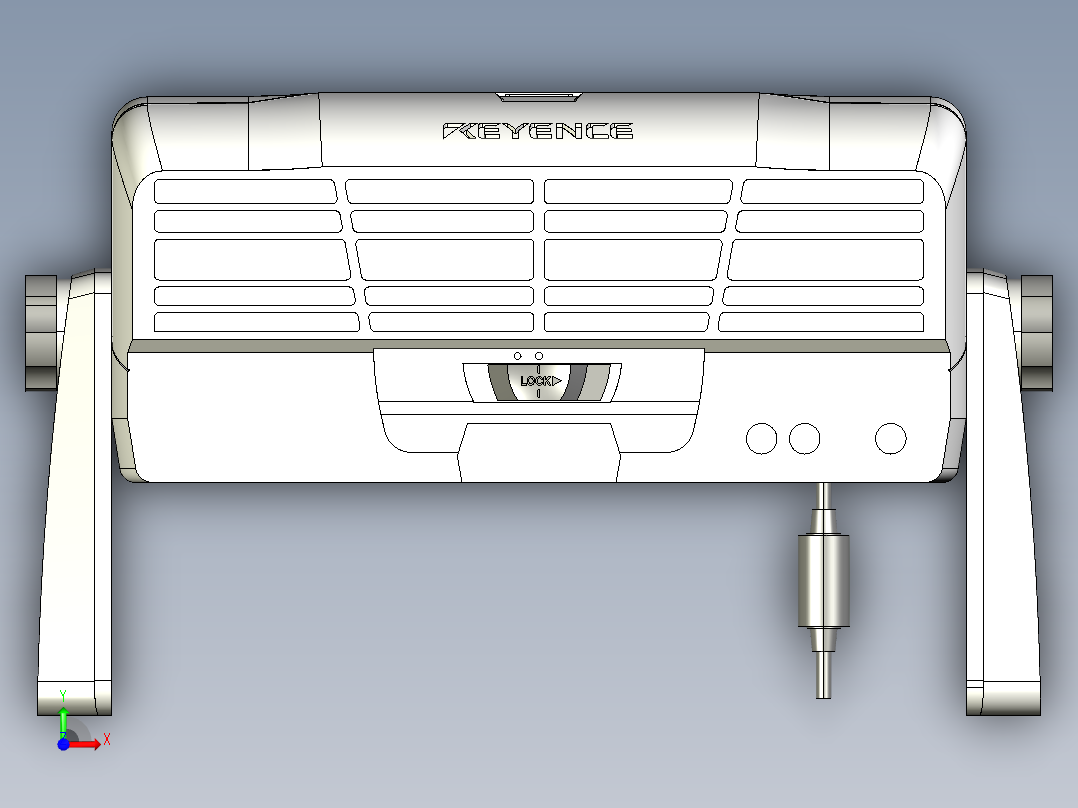 基恩士SJ-F2000_kc图纸模型前视图