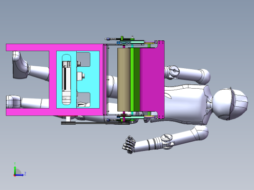 家用小型切菜机设计(1米5长)0427左视缩略图