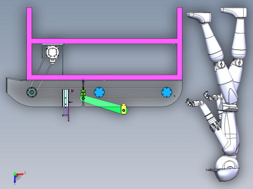 家用小型切菜机设计(1米5长)0427俯视缩略图