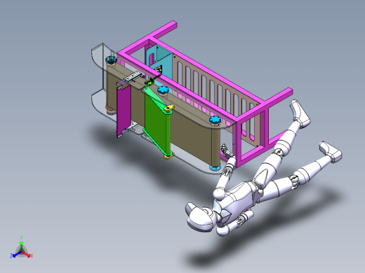 家用小型切菜机设计(1米5长)0427正等轴测缩略图