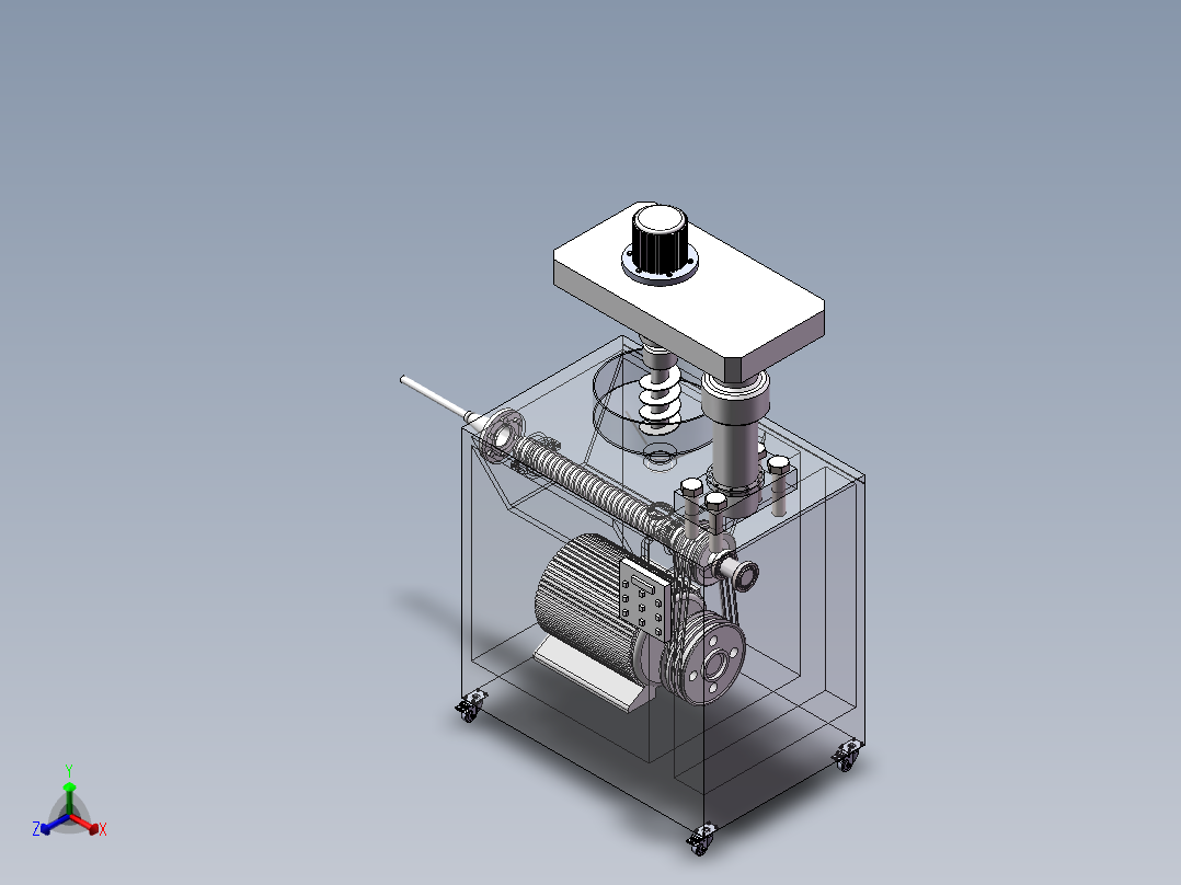 灌肠机设计SW三维图==1435835==150正等轴测图