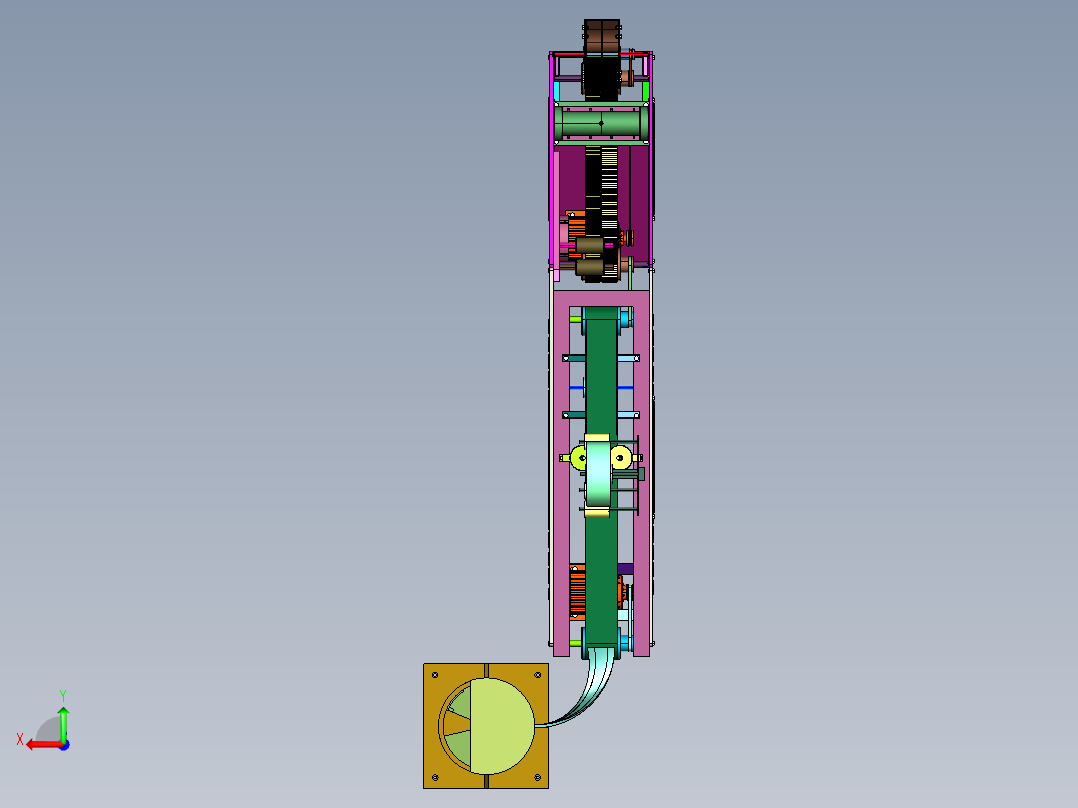 全自动爆竹打结设备后视图
