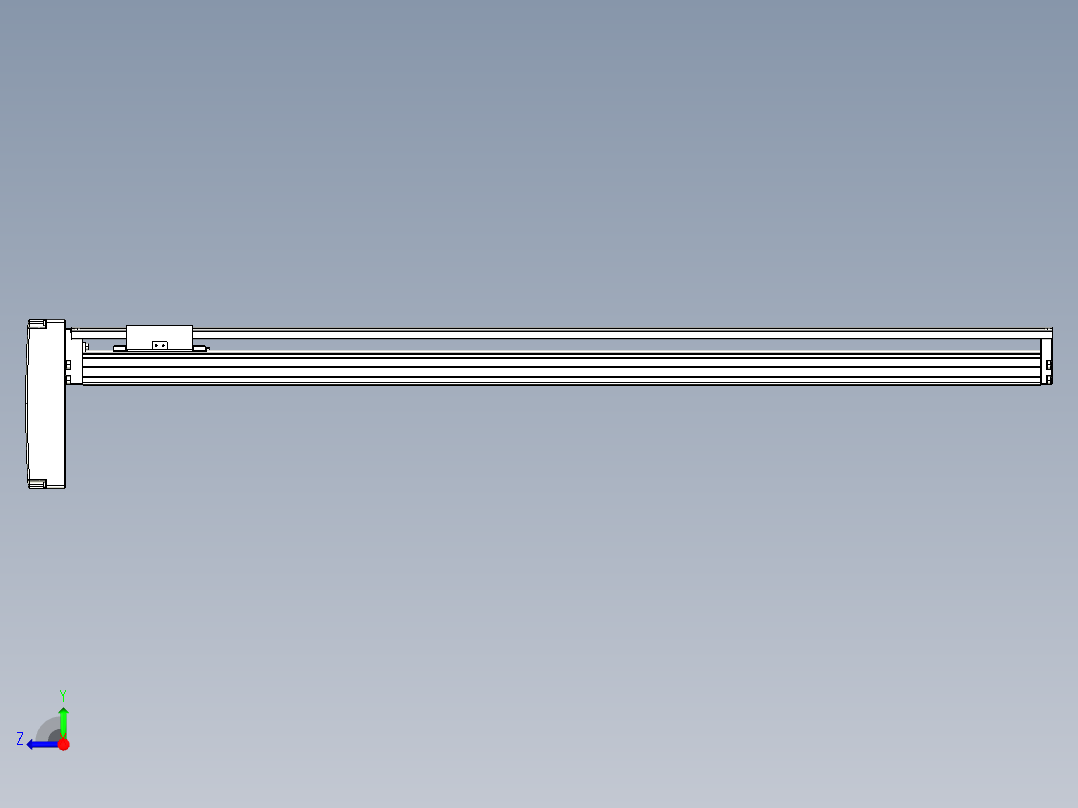 TPA-KNR-86E-1610C-L950A1-MP-BJ86-N3线性模块铝制底座右视图