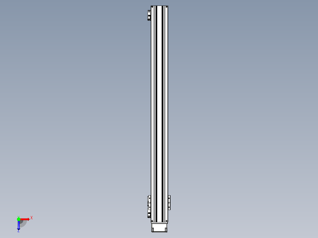 TPA-KNR-86E-1610C-L950A1-MP-BJ86-N3线性模块铝制底座俯视图