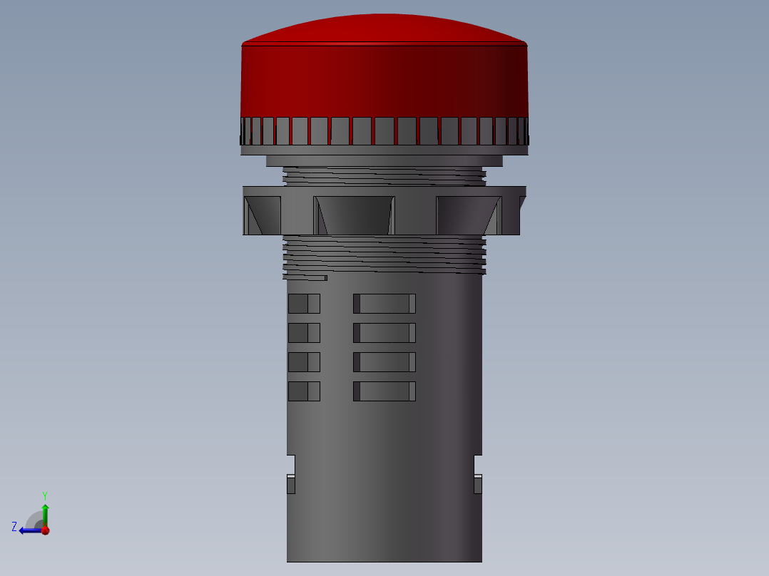 红色指示灯右视图