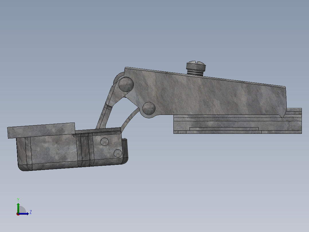 铰链、-铰链furnitur左视图