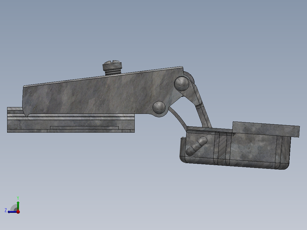 铰链、-铰链furnitur右视图