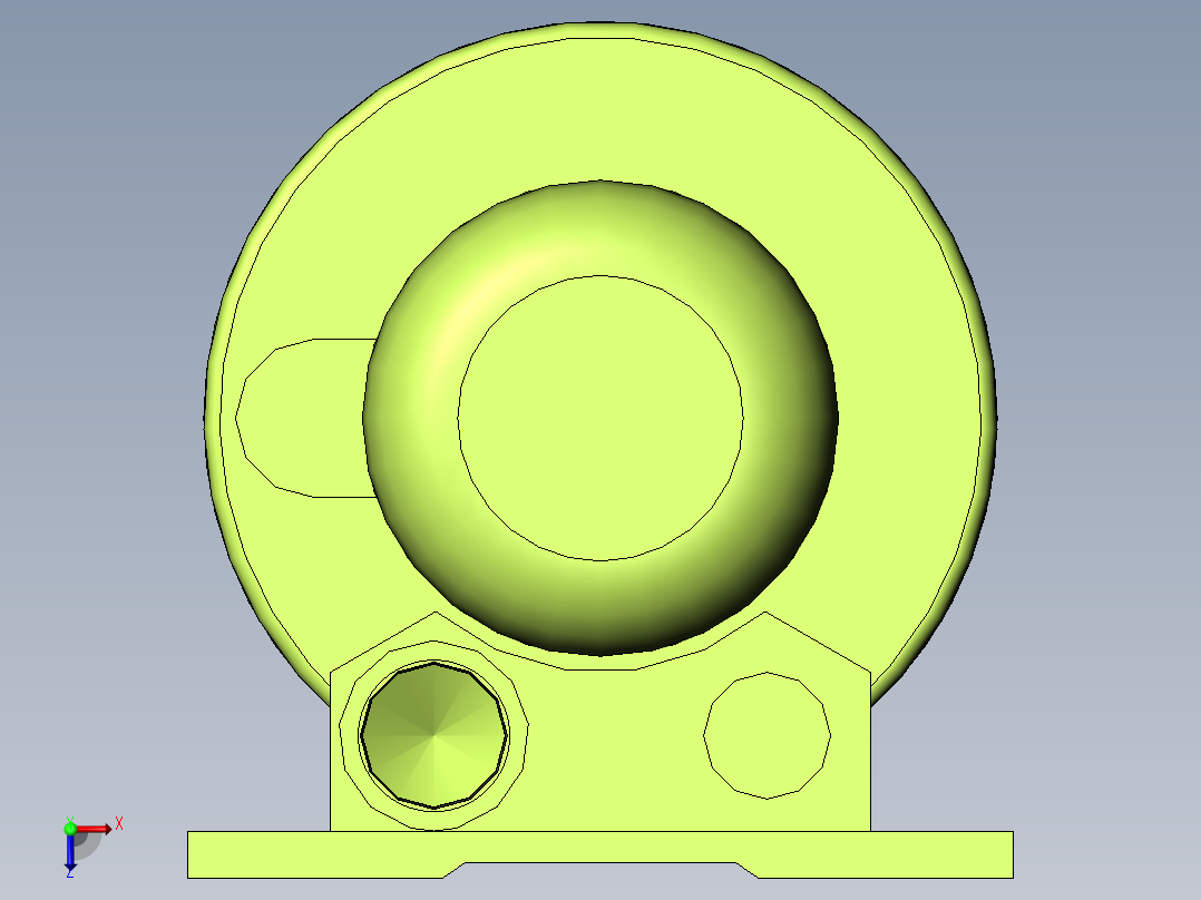 增氧机(HG-750)俯视图