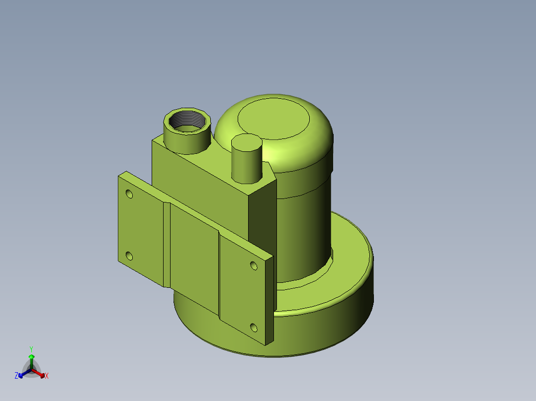增氧机(HG-750)正等轴测图
