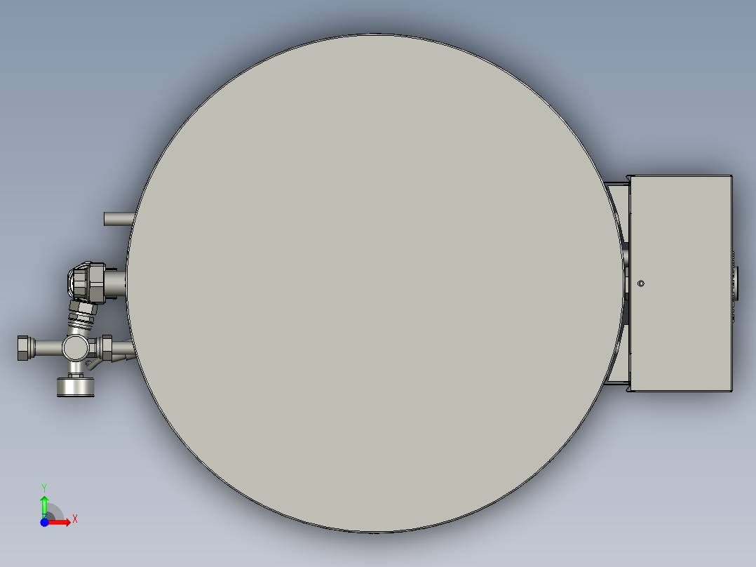 B2003941-双条件储水热水器前视图