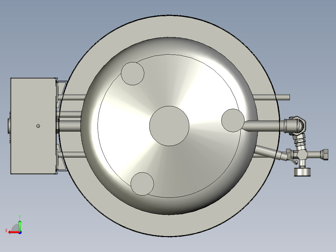 B2003941-双条件储水热水器后视图
