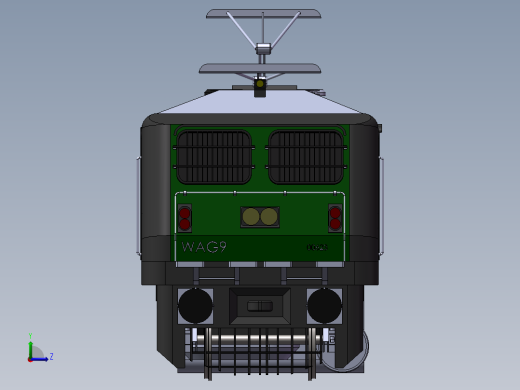 WAG-9印度铁路机车左视缩略图