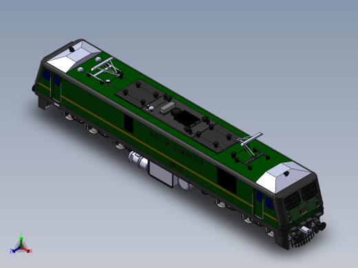 WAG-9印度铁路机车正等轴测缩略图