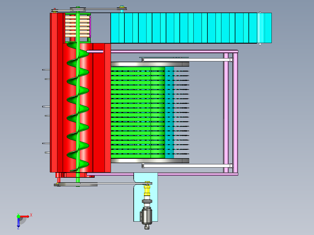 打瓜收获机俯视图