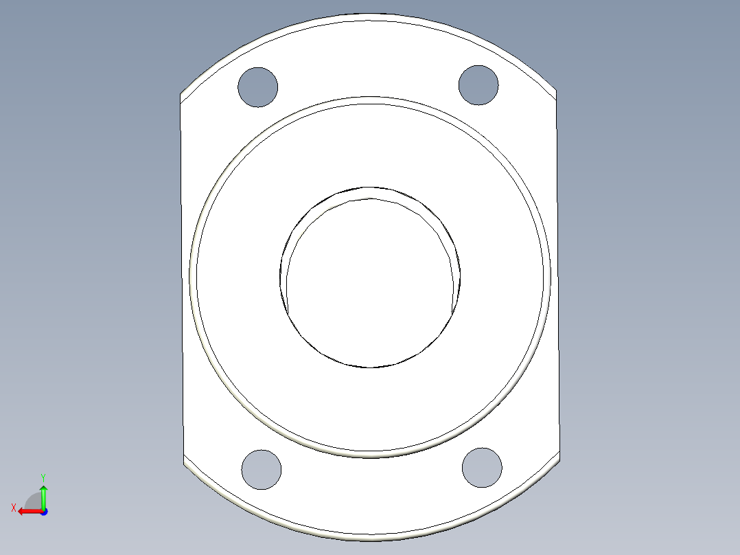 SFV滚珠丝杆后视图