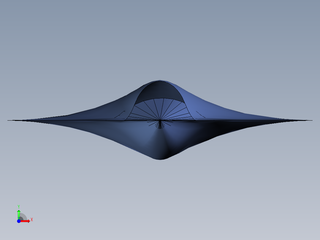 无人隐身飞机前视图