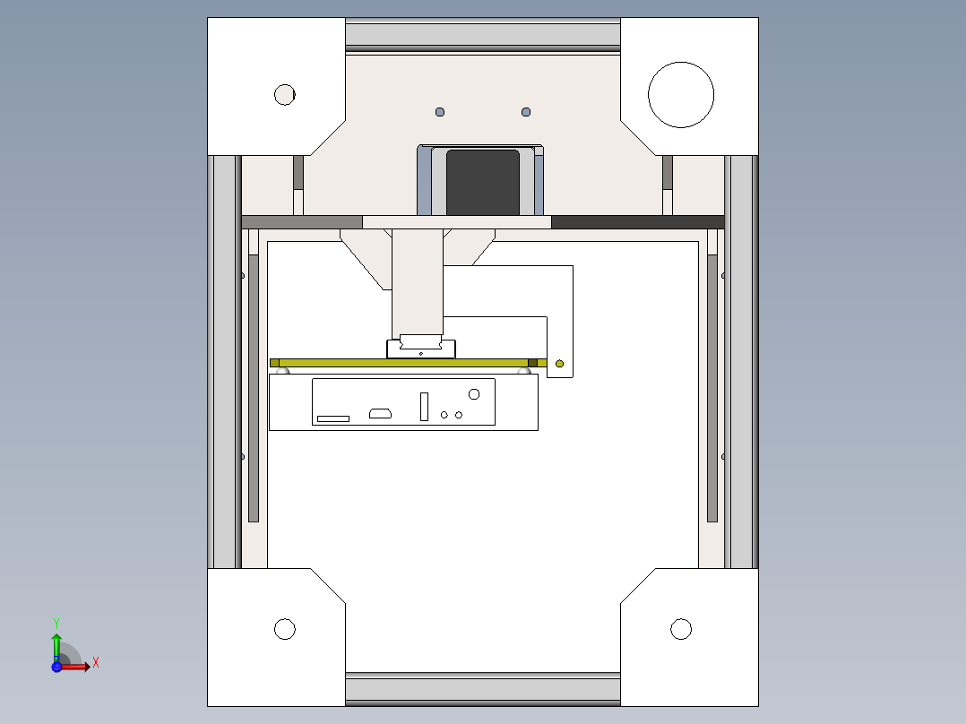 便捷式三维打印机前视图