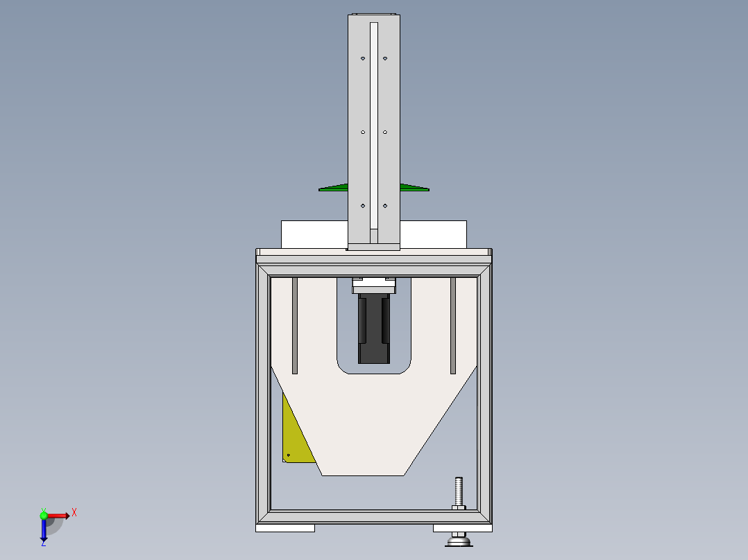 便捷式三维打印机俯视图