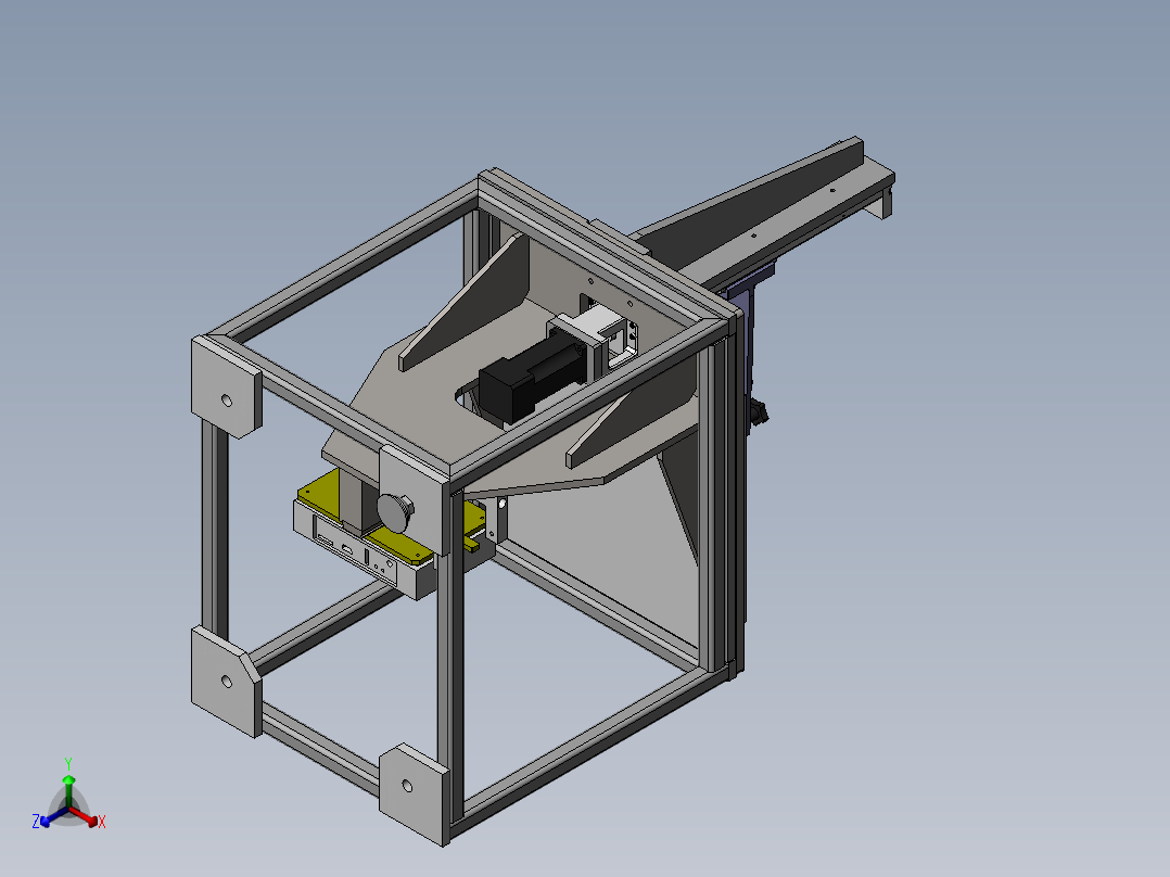 便捷式三维打印机正等轴测图