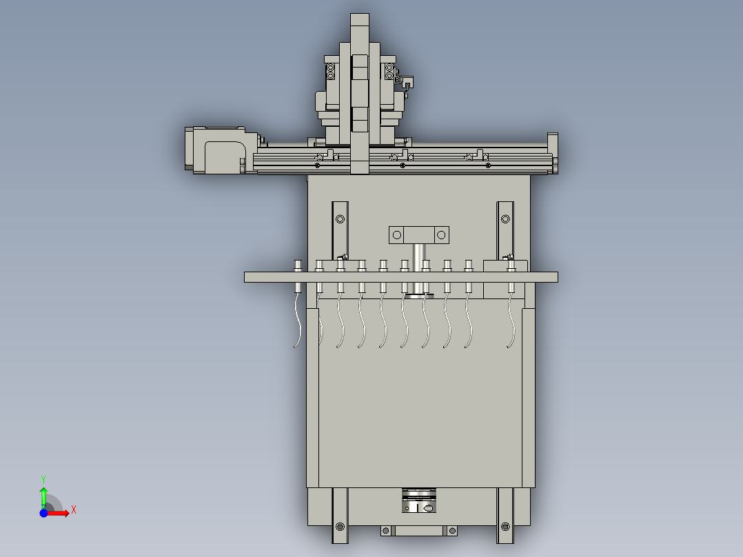 JC-XYZ机械手装配前视图