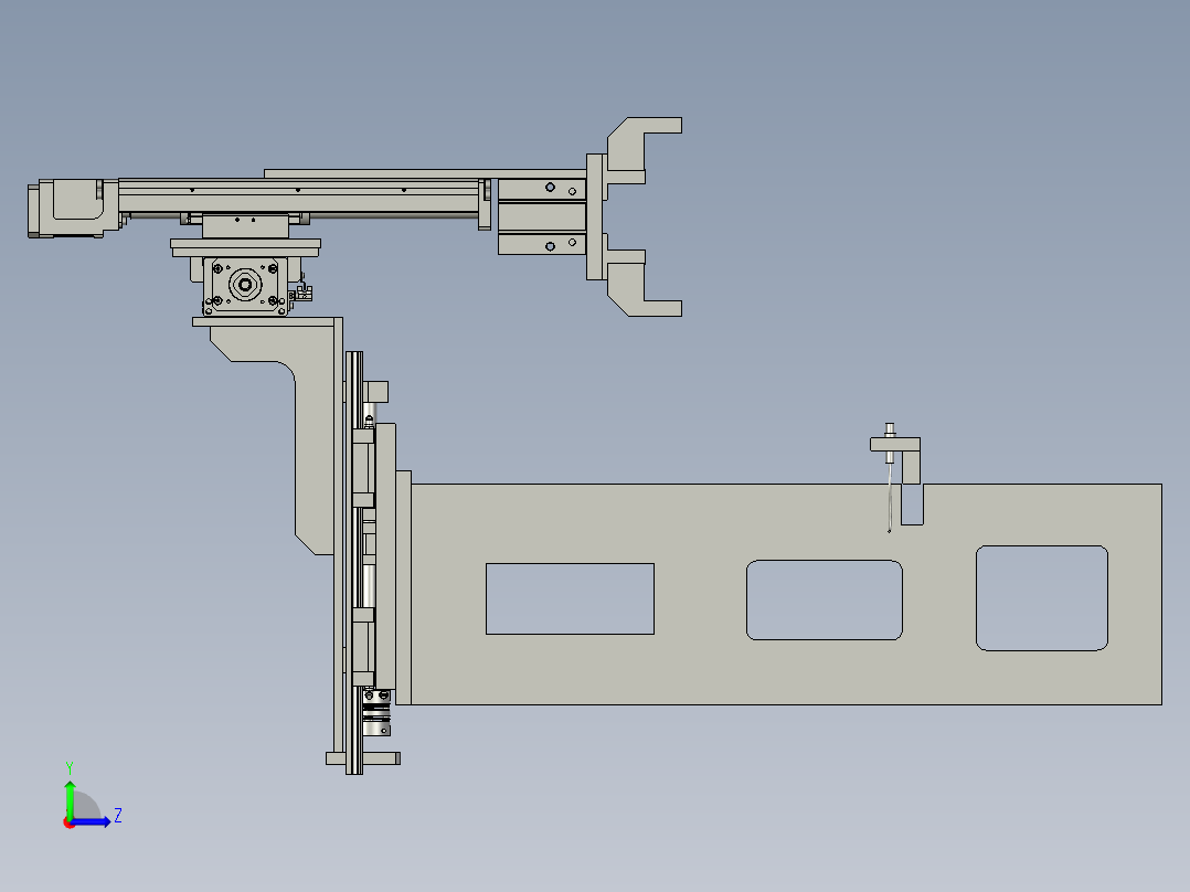 JC-XYZ机械手装配左视图