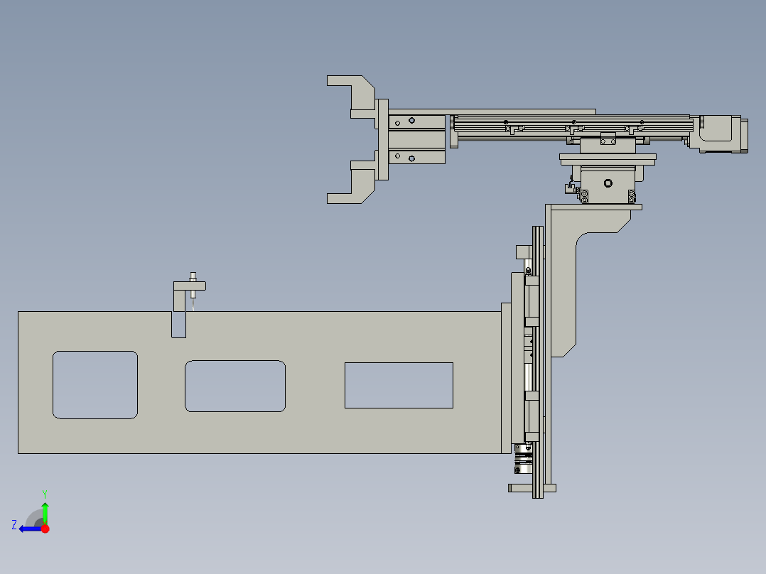 JC-XYZ机械手装配右视图