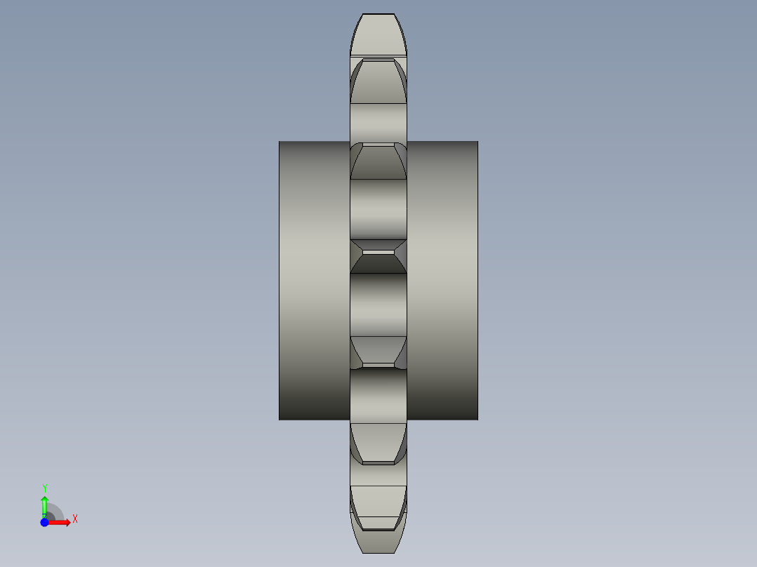 链轮08B-15T-2前视图