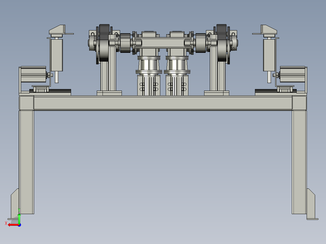 隔条输送组件后视图
