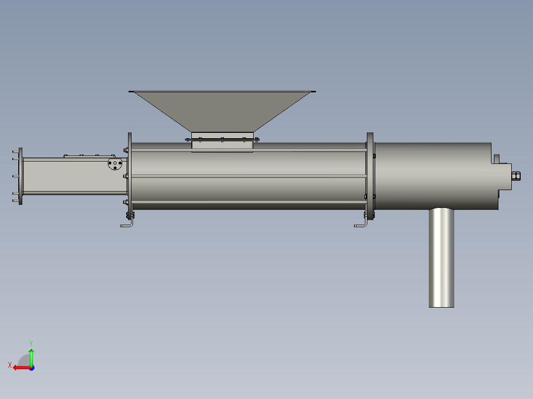 管式过滤机后视图