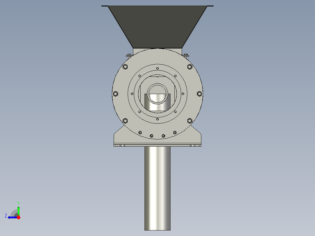 管式过滤机右视图