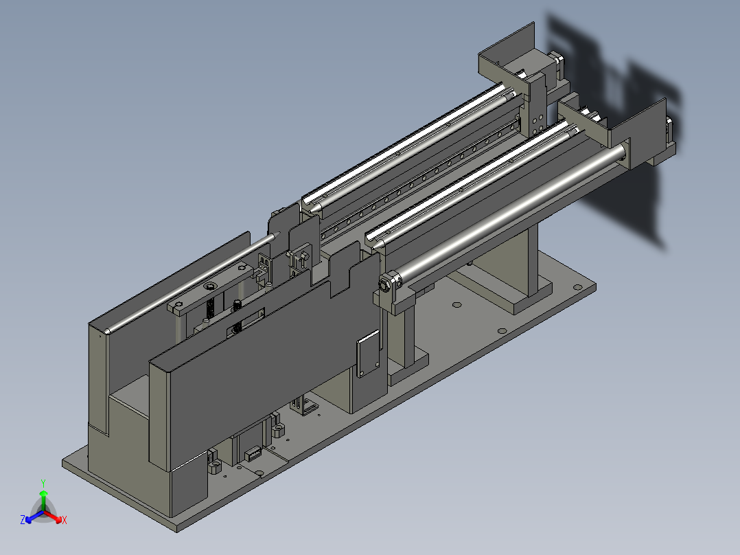 V2-NG物料回收装置A正等轴测图