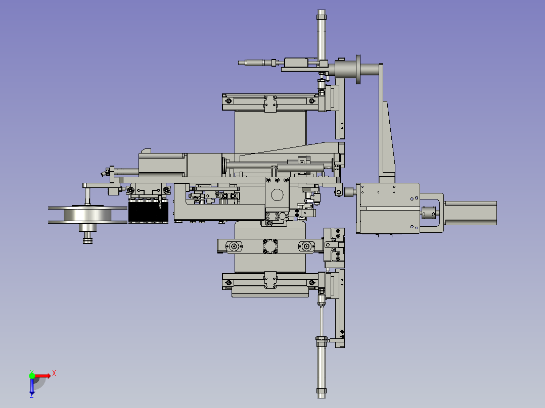 YWP200K4-20-00正极尾部贴胶组件俯视图