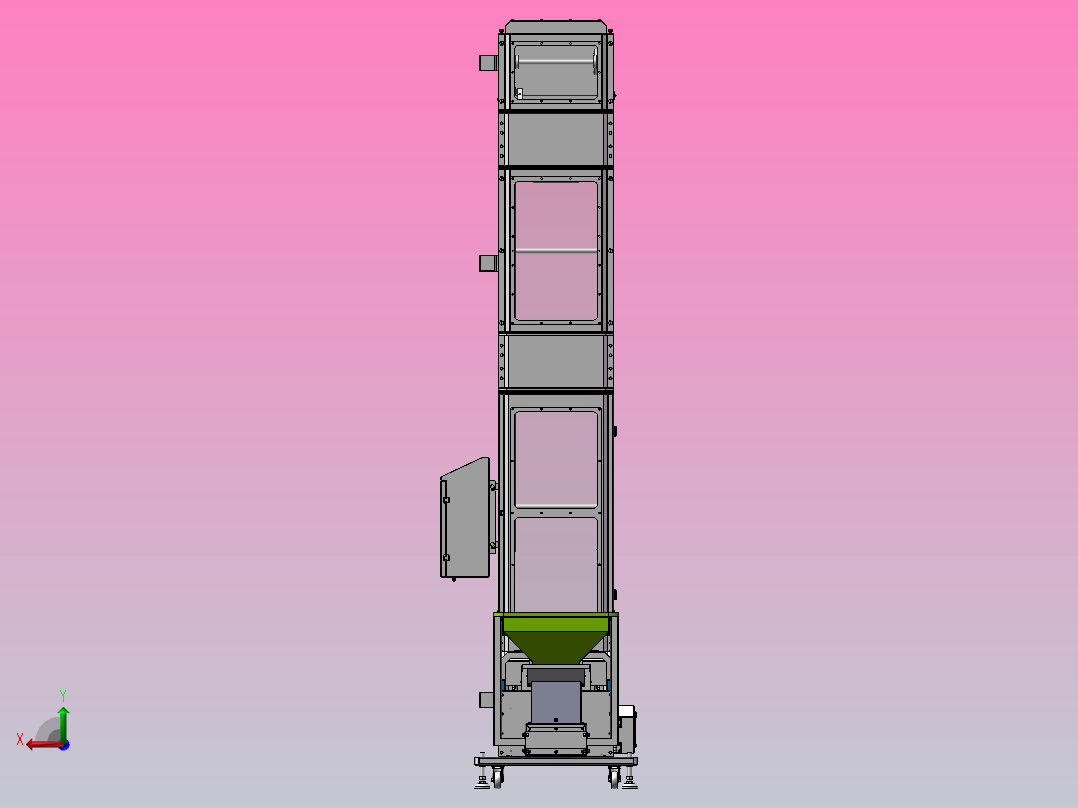 A3 Z型斗式提升机后视图