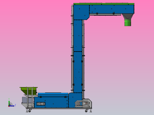 A3 Z型斗式提升机左视缩略图