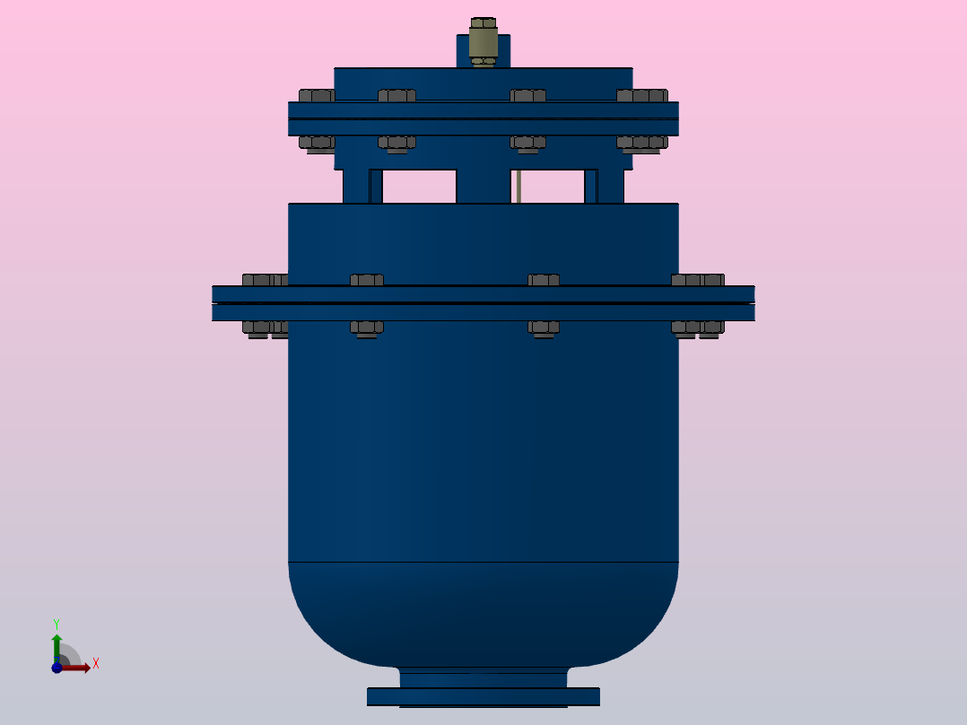 QSP型全压高速排气阀[QSP-10-DN100]前视图